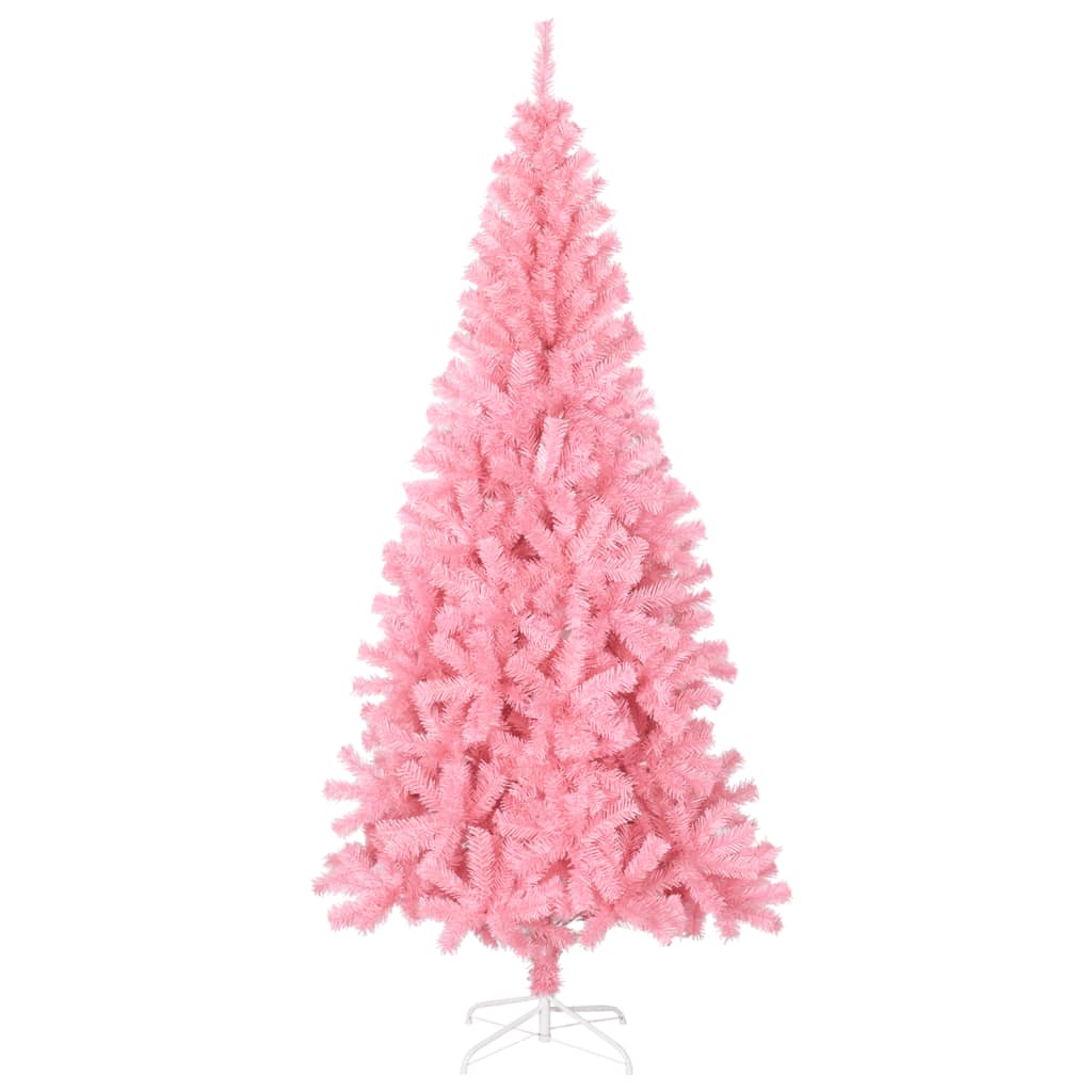 

vidaXL Kunstkerstboom met standaard 240 cm PVC roze