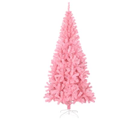 vidaXL Tekojoulukuusi jalustalla pinkki 240 cm PVC