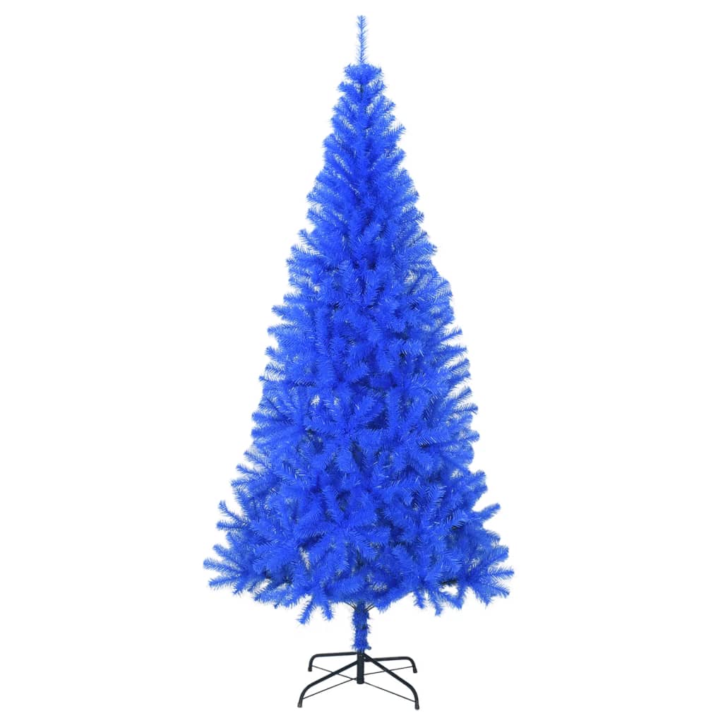 vidaXL Brad de Crăciun artificial cu suport, albastru, 240 cm, PVC