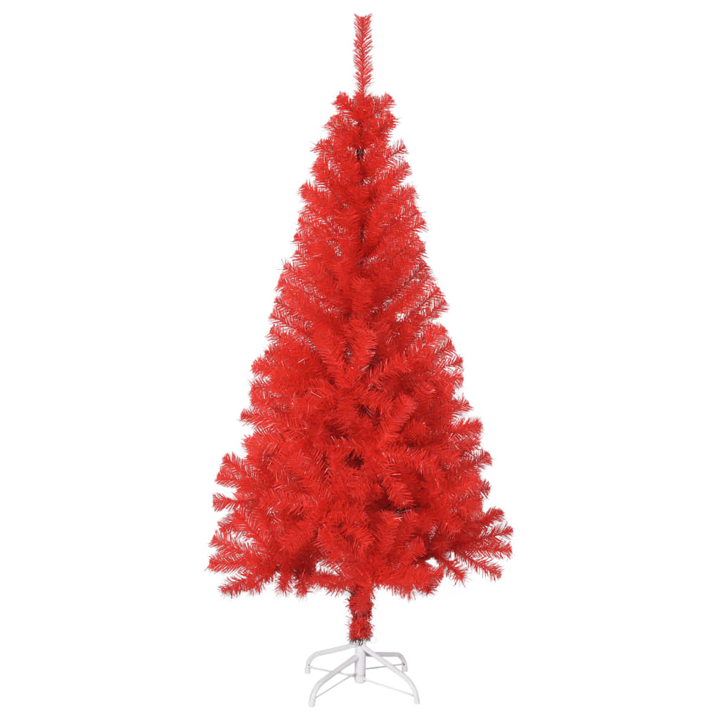 

vidaXL Kunstkerstboom met standaard 120 cm PVC rood