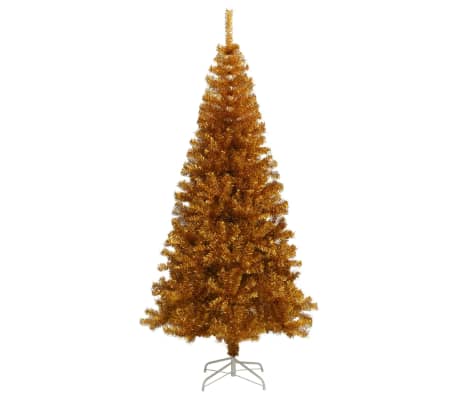 vidaXL K&uuml;nstlicher Weihnachtsbaum mit St&auml;nder Gold 240 cm PET