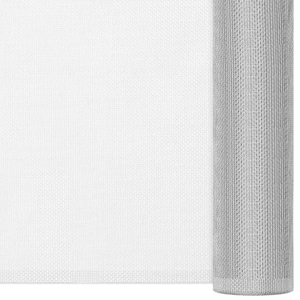 vidaXL Sieť proti hmyzu hliník 80x1000 cm strieborná