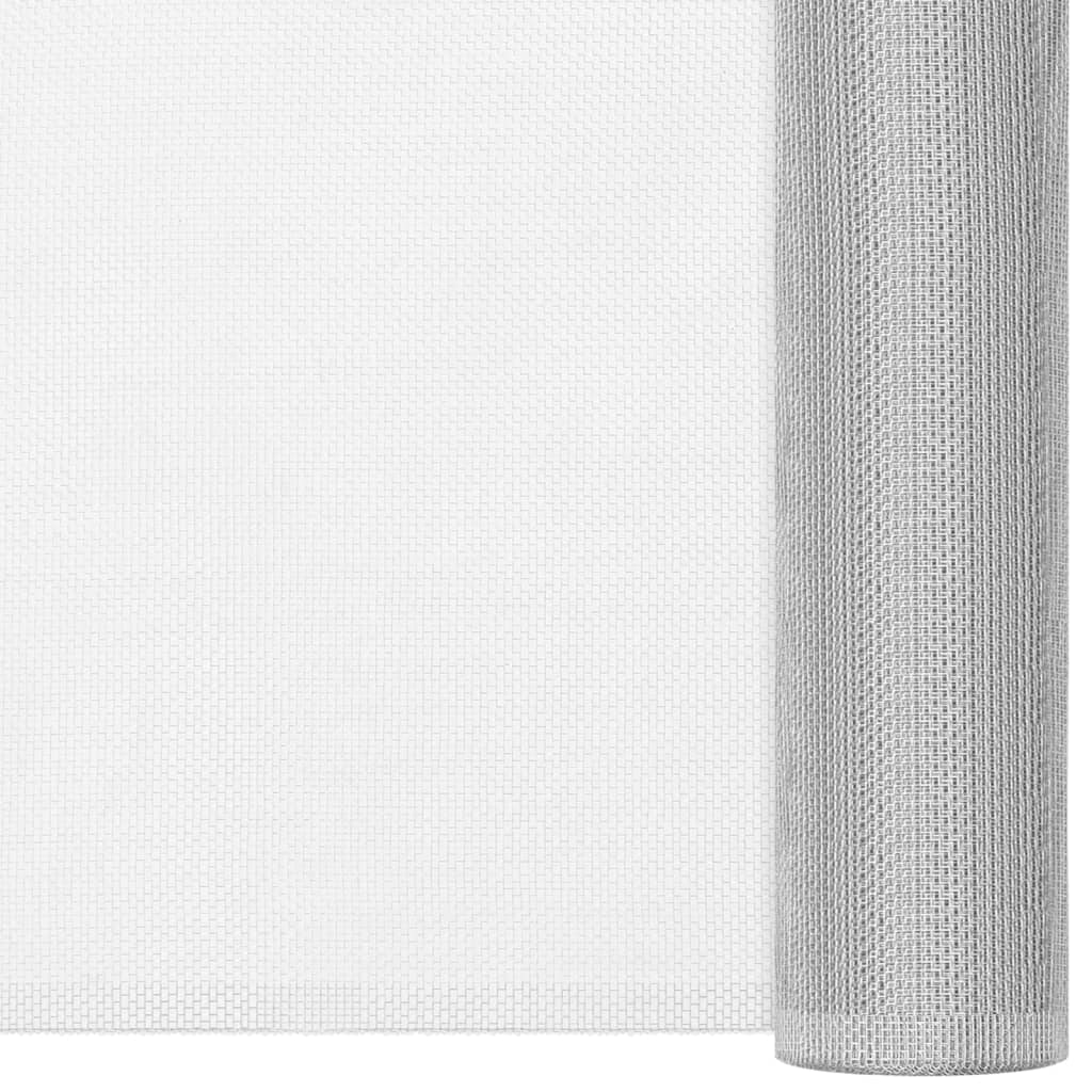 vidaXL Sieť proti hmyzu hliník 100x2000 cm strieborná
