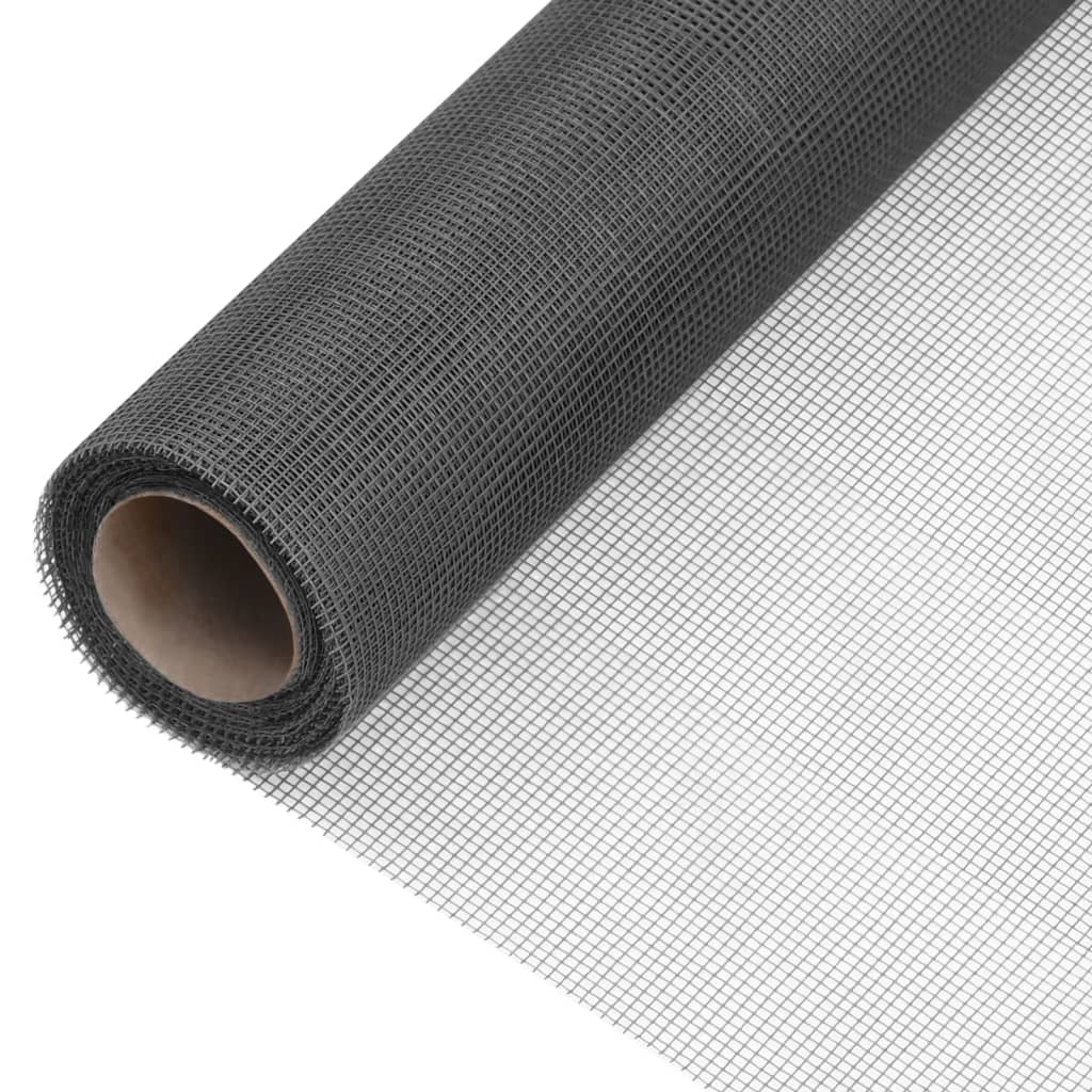 vidaXL Mesh Screen Fiberglass 100×2000 cm Black