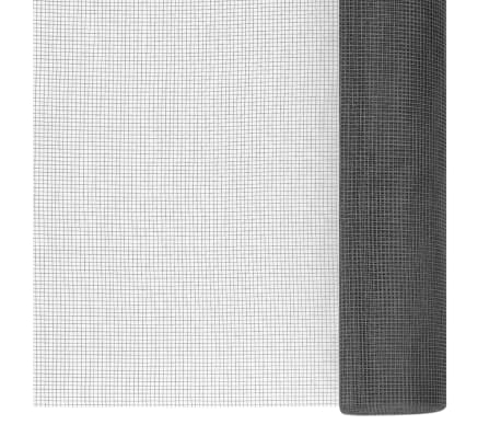 vidaXL Mesh Screen Fiberglass 112x2000 cm Black