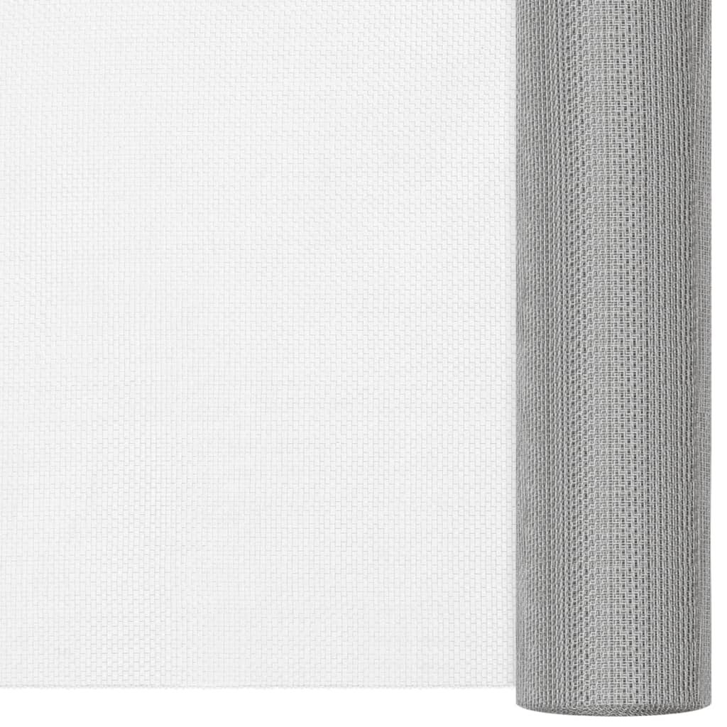 vidaXL Sieť proti hmyzu nehrdzavejúca oceľ 60x1000 cm strieborná