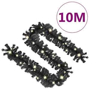 Vánoční girlanda s LED světýlky 10 m černá - obrázek 8
