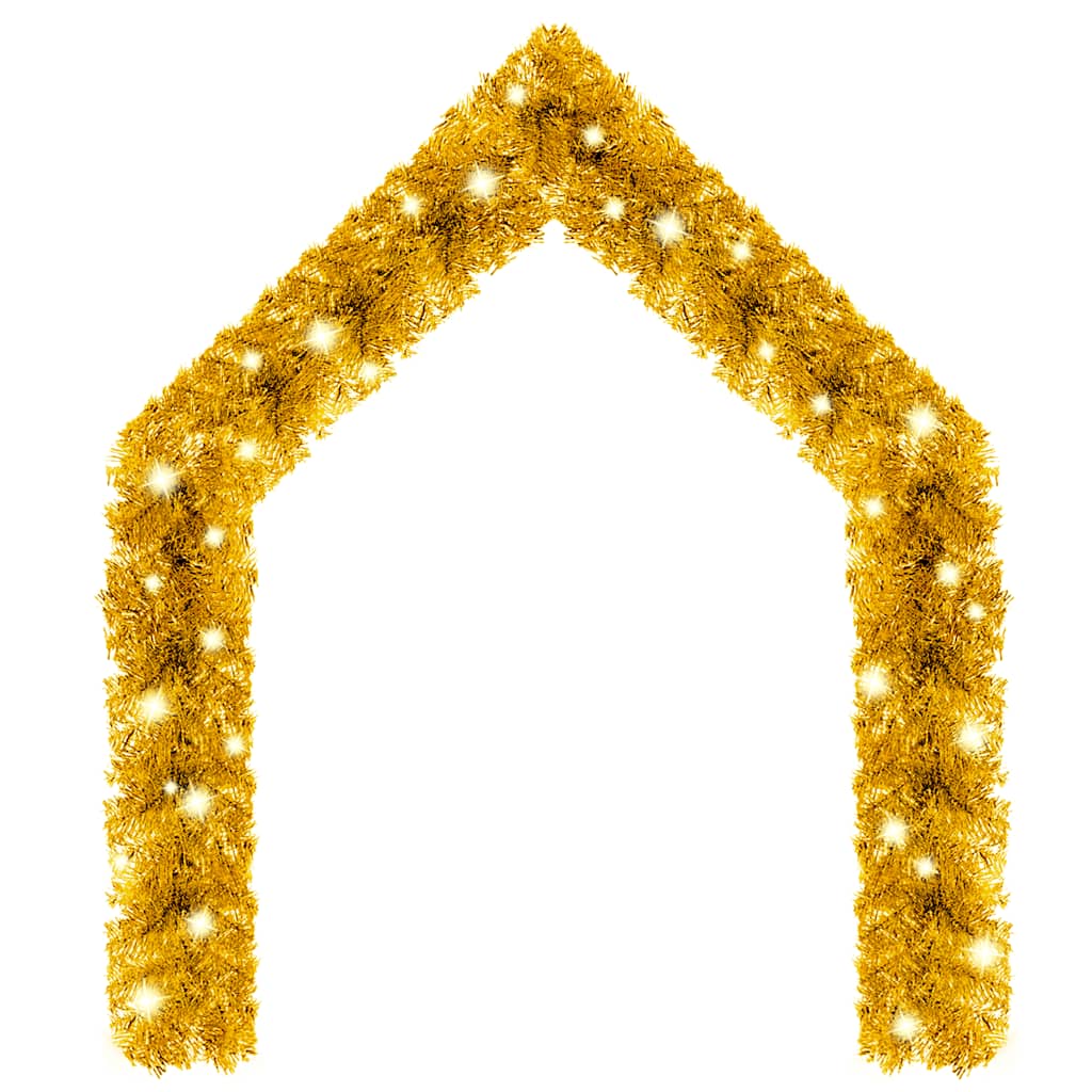 Thumbnail - vidaXL Weihnachtsgirlande mit LED 10 m Golden