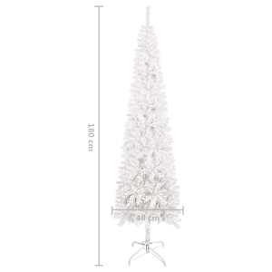 Úzký vánoční stromek bílý 180 cm - obrázek 8
