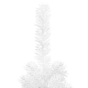 Úzký vánoční stromek bílý 210 cm - obrázek 3
