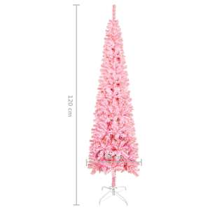 Úzký vánoční stromek růžový 120 cm - obrázek 7