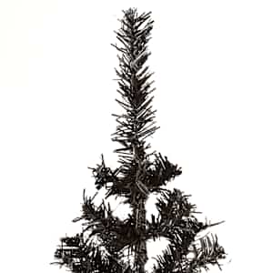 Úzký vánoční stromek černý 150 cm - obrázek 4
