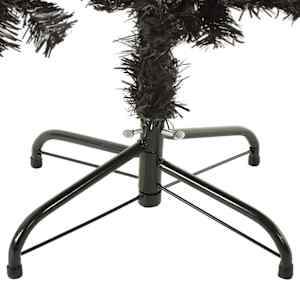 Úzký vánoční stromek černý 150 cm - obrázek 6