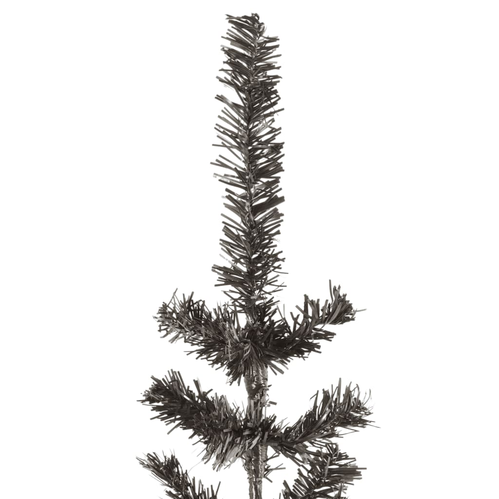 vidaXL Slim Christmas Tree Black 82.7"