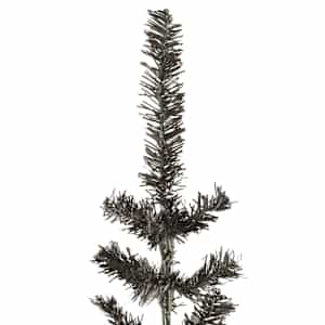 Úzký vánoční stromek černý 210 cm - obrázek 3