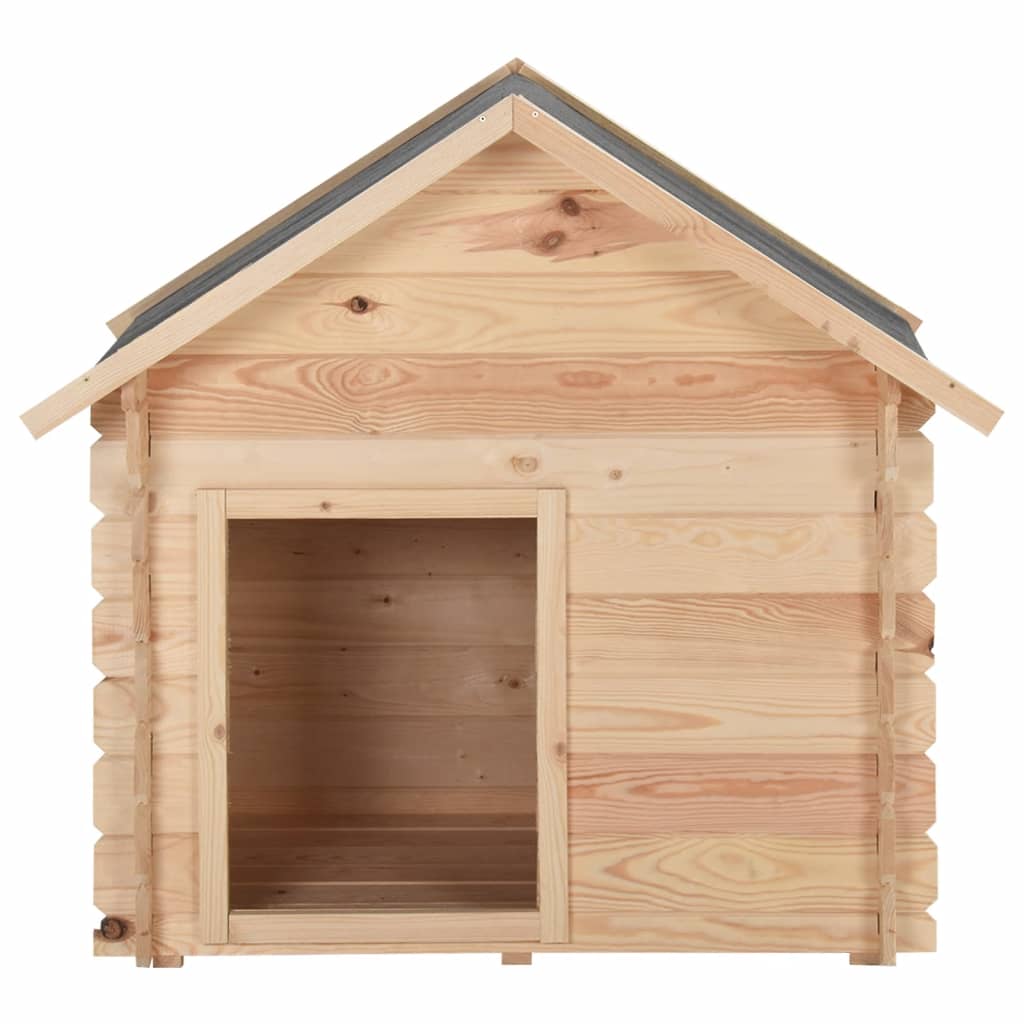 

vidaXL Hondenhok 100x80x100 cm 14 mm massief grenenhout