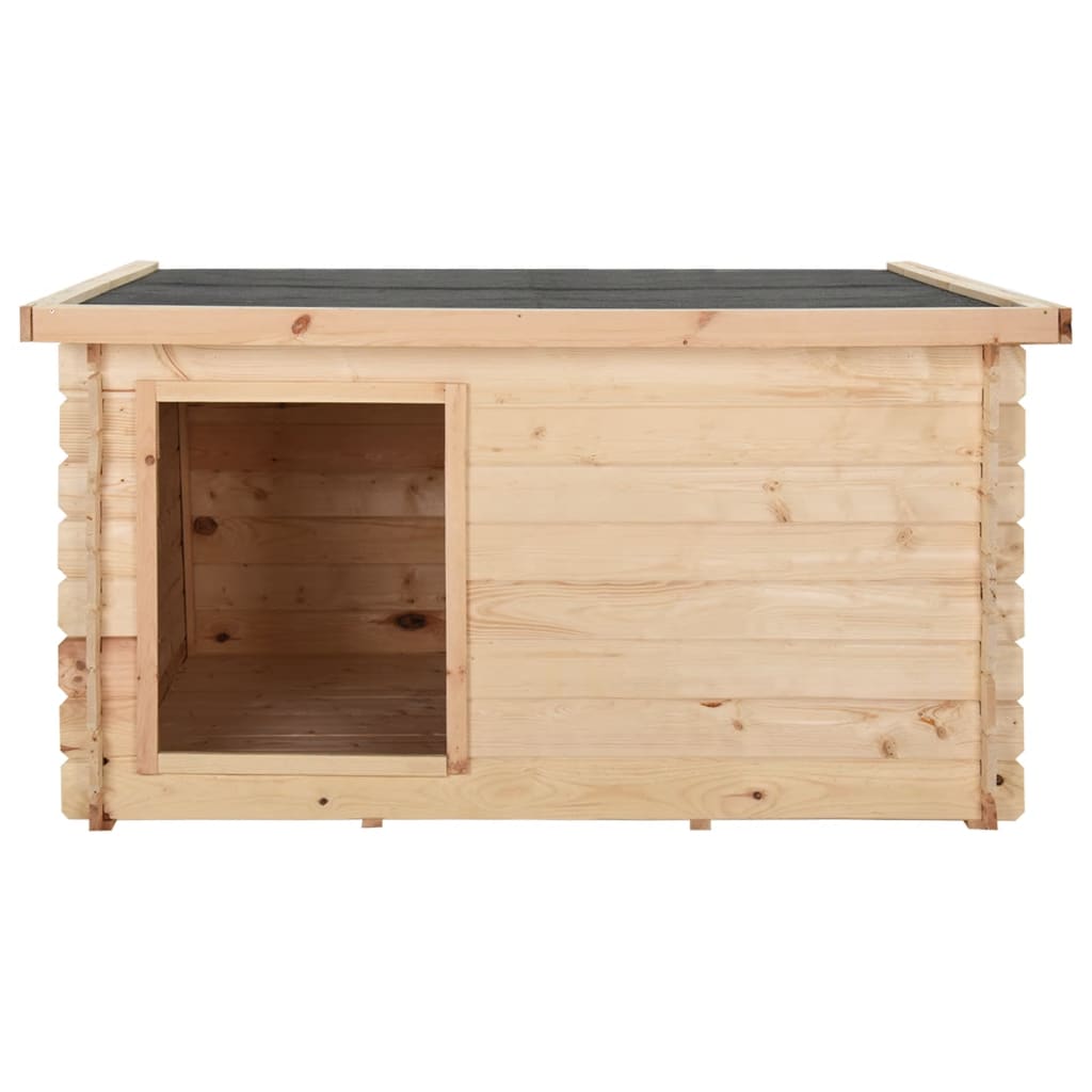 

vidaXL Hondenhok 150x120x80 cm 14 mm massief grenenhout