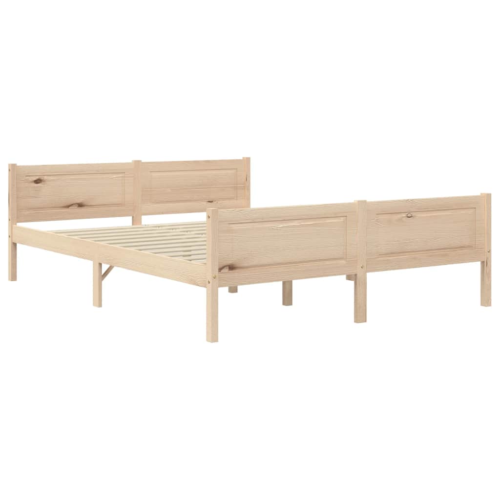 vidaXL Bedframe massief grenenhout 140x200 cm afbeelding
