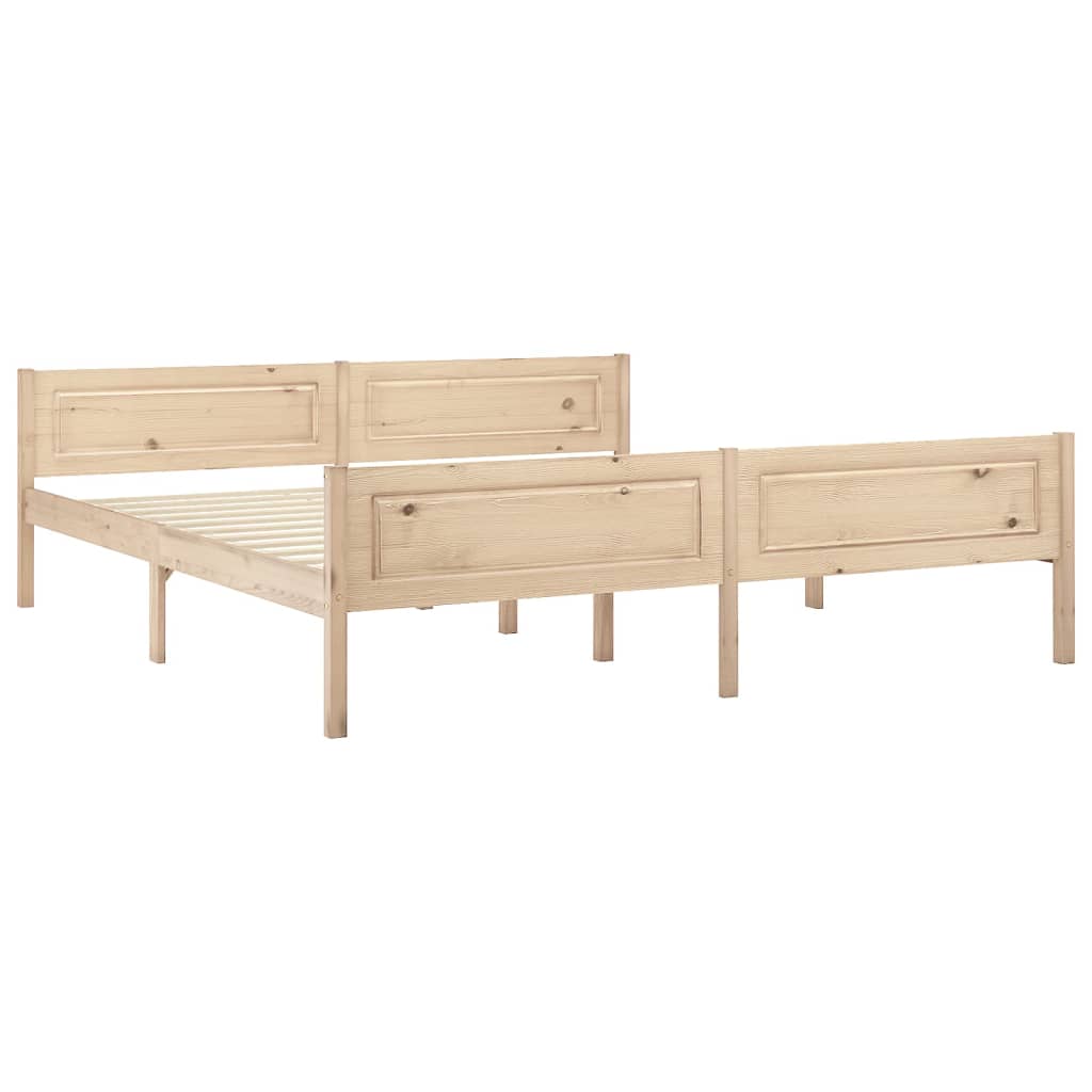 vidaXL Bedframe massief grenenhout 180x200 cm afbeelding