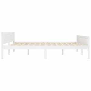Rám postele masivní borové dřevo bílý 180 x 200 cm - obrázek 3