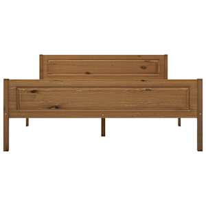 Rám postele masivní borové dřevo medově hnědý 120 x 200 cm - obrázek 3