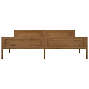 Rám postele masivní borové dřevo medově hnědý 200 x 200 cm - obrázek 3