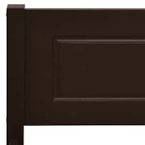 Rám postele masivní borové dřevo tmavě hnědý 200 x 200 cm - obrázek 5