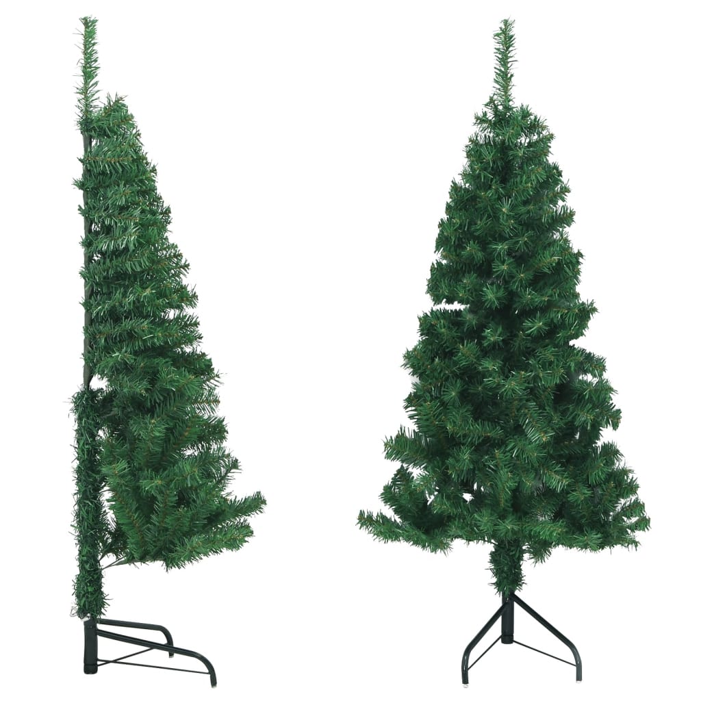 

vidaXL Corner Artificial Christmas Tree Green 47.2" PVC