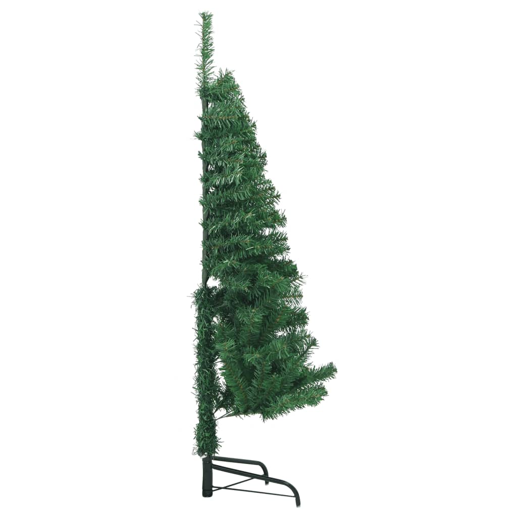 vidaXL Corner Artificial Christmas Tree Green 59.1" PVC