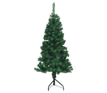 vidaXL Brad de Crăciun artificial de colț, verde, 150 cm, PVC