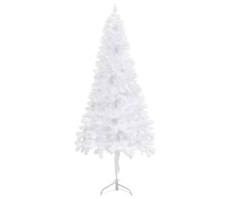 vidaXL Sapin de No&euml;l artificiel d'angle Blanc 150 cm PVC
