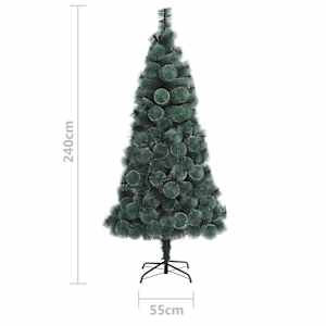 Umělý vánoční stromeček se stojanem zelený 240 cm PET - obrázek 7