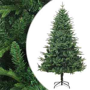 Umělý vánoční stromek zelený 150 cm PVC a PE - obrázek 1