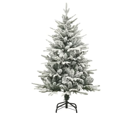 vidaXL K&uuml;nstlicher Weihnachtsbaum Beschneit Gr&uuml;n 120 cm PVC PE