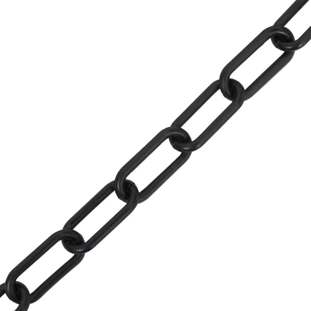 vidaXL Lanț de avertizare, negru, 30 m, Ø8 mm, plastic