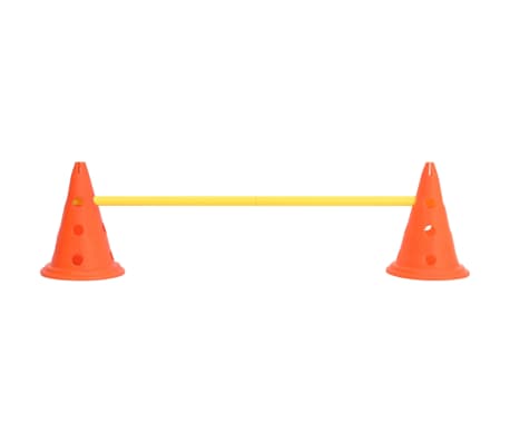 vidaXL Set de obstacole pentru câini, portocaliu și galben