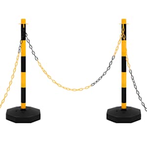 Komplet stebričkov z 10 m plastično verigo