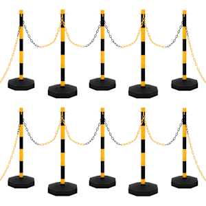 Komplet stebričkov z 10 m plastično verigo