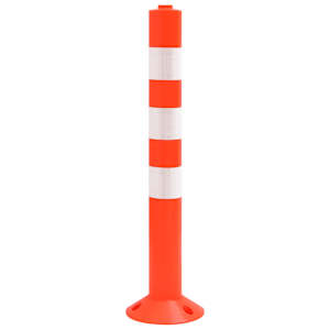 Zahrazovací sloupky k řízení dopravy 10 ks s řetězem 75 cm PE - obrázek 9