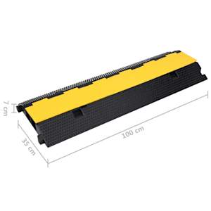 Kabelové ochranné mosty 2 kanálky 2 ks 100 cm gumové - obrázek 8