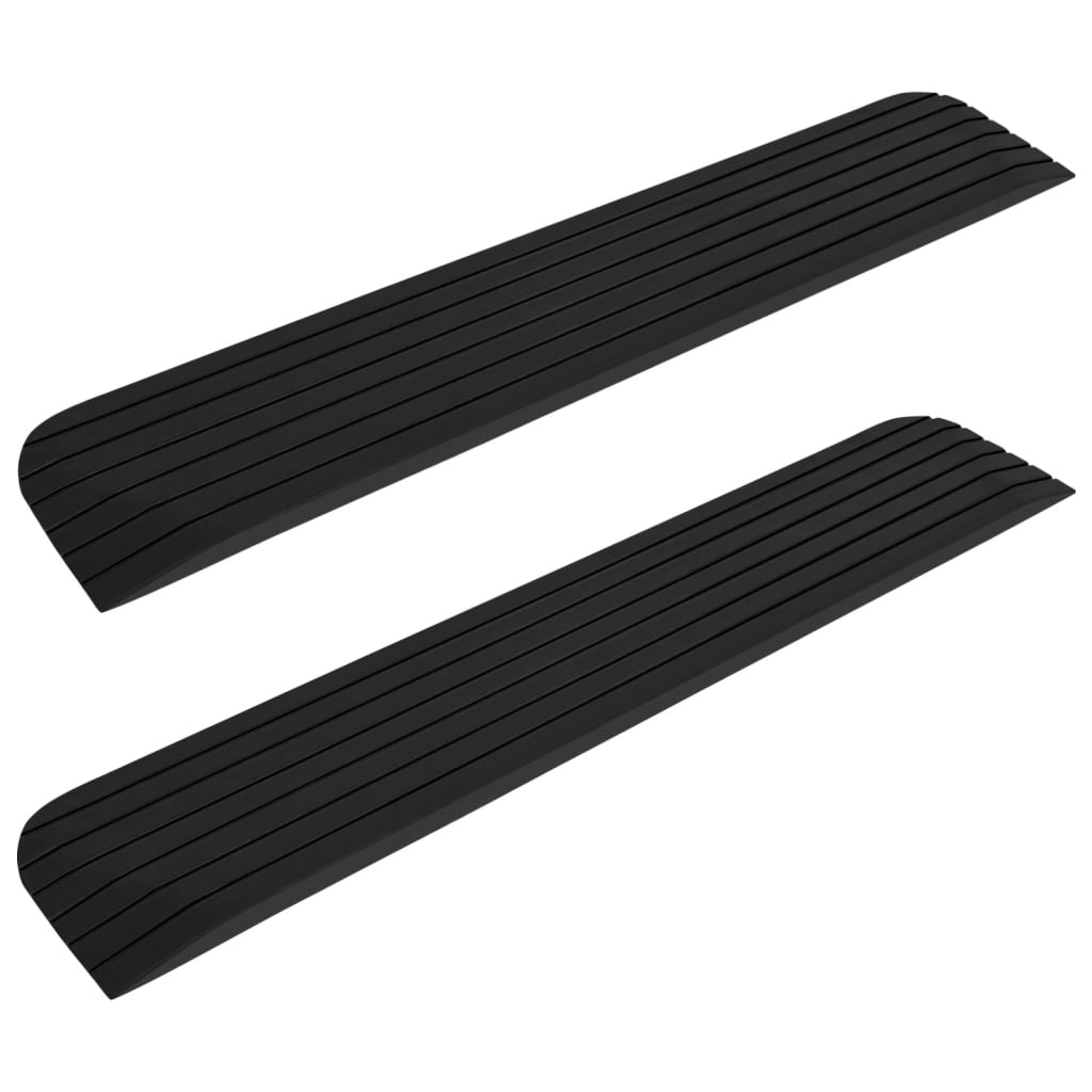  Bridge Threshold Ramps Rubber Wheelchair Trolley Road Curb Door Ramp vidaXL