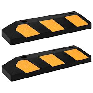 vidaXL helkuritega parkimist&otilde;kked 2 tk, 56x15x10 cm, kumm