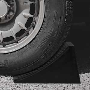 Zakládací klíny pod kola 4 ks 16 x 9 x 9 cm guma