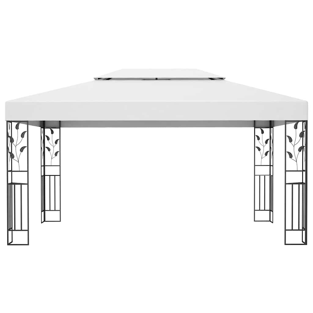 Tonnelle Avec Double Toit Et Lumières LED 3x4 M Blanc VidaXL 15 width=274