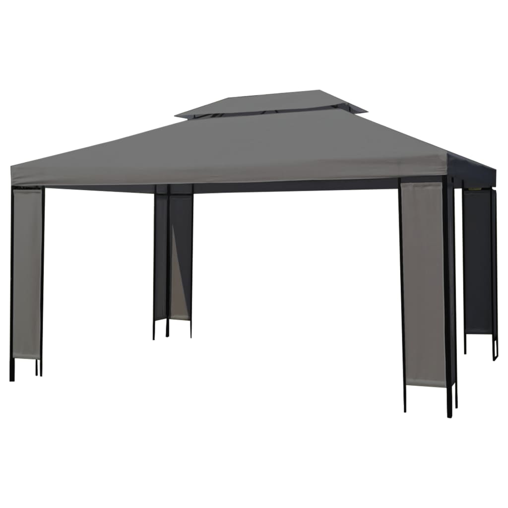 Gazebo Con Stringa Di Luci LED Antracite 3x4 M VidaXL 13 width=274