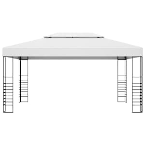 Altán se světelnými LED řetězy 4 x 3 x 2,7 m bílý - obrázek 4