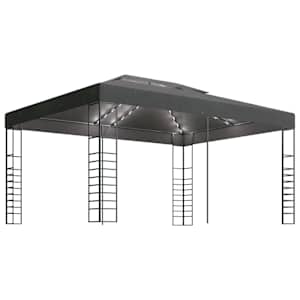 vidaXL varjualune, LED-n&ouml;&ouml;rvalgustitega, 3 x 4 m, antratsiithall