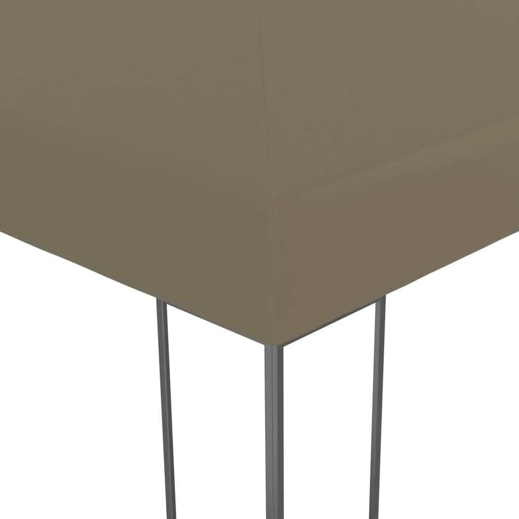 Gartenzelt Mit LED Lichterkette 3x3 M Taupe Weddig