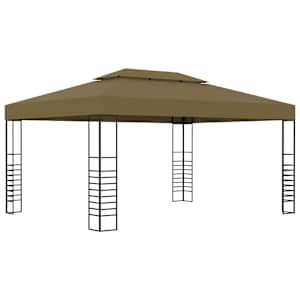 Altán se světelnými LED řetězy 3 x 4 m taupe - obrázek 3