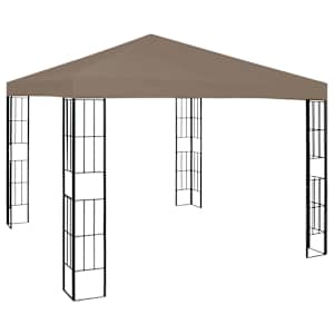 Altán se světelnými LED řetězy 3 x 3 m taupe - obrázek 3